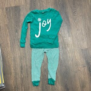 Green 'Joy' Pajama Set